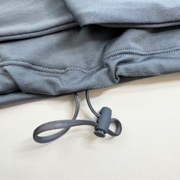 Gymshark Sweat Seamless Long Sleeve Crop Top Evening Blue Size Large - Picture 3 of 9